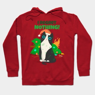 I Regret Nothing / Christmas cat / Cat Hoodie